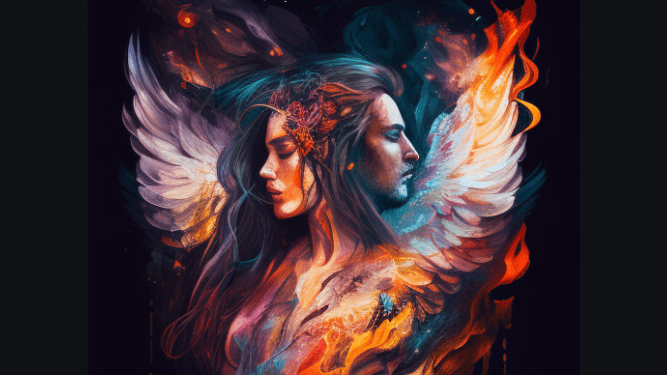 The mirroring effect in a twin flame relationship souls space